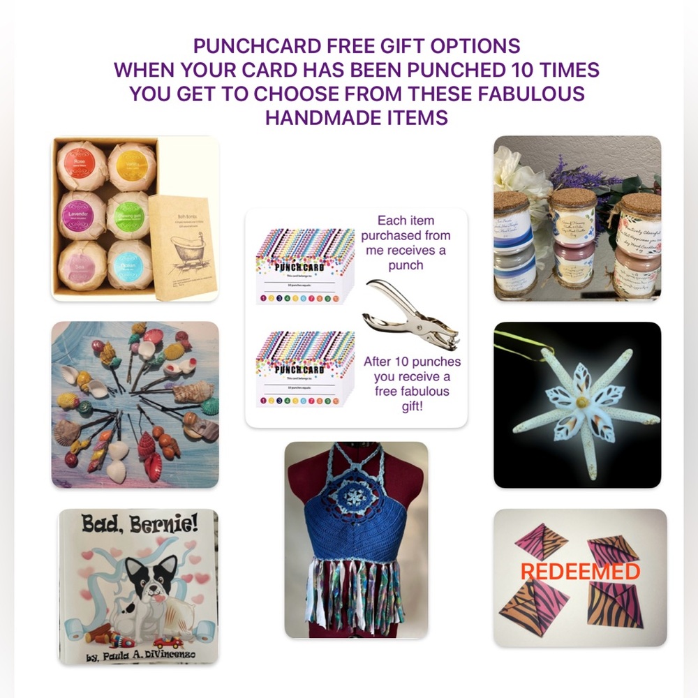 Handmade Free Gift Options for Punchcard Program